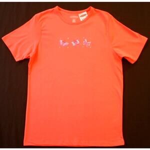 Northern Reflections T-Shirt Coral Butterflies XS NOS w/Tag